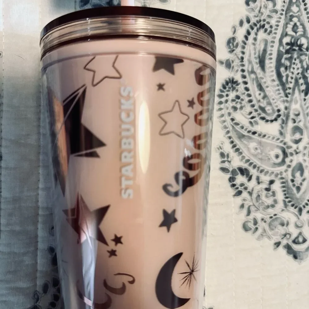 Starbucks Holiday 2023 Pink Moon‎ and Stars tumbler Venti